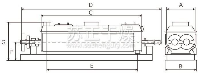 空心槳葉干燥機結構示意圖